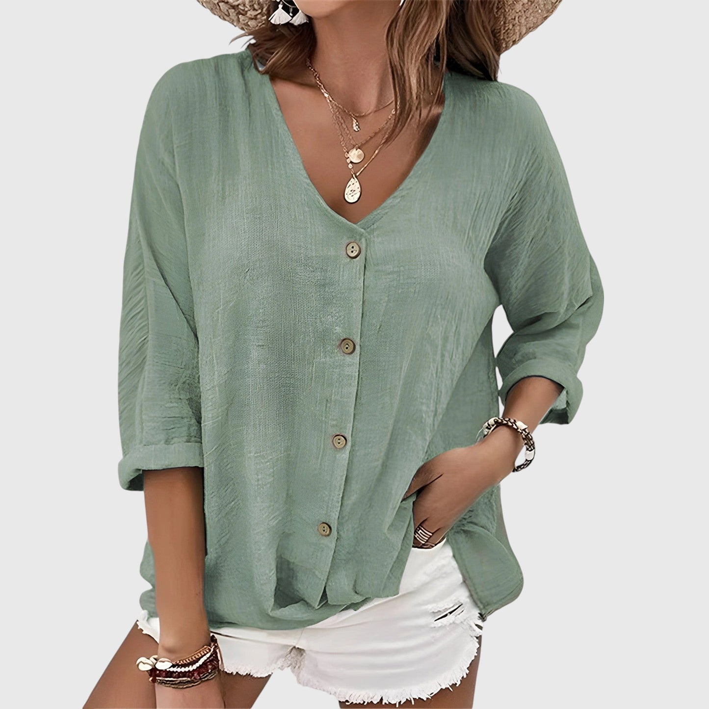 Sara™ | Luchtige V-hals